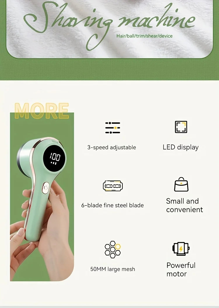 Rechargeable Lint Remover — Restore Any Fabric in Seconds